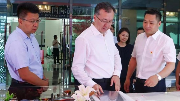 新疆维吾尔自治区领导伊力扎提·艾合买提江莅临五江温泉城视察指导